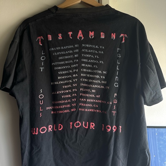 Vintage testament shirt fits M Tagless rock tee t-shirt rock&roll - Picture 3 of 4